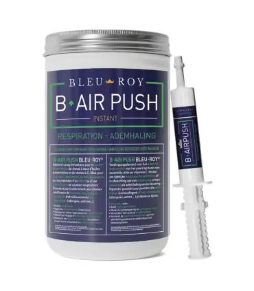 Produit De Marque B-Air Push, complément pour le confort respiratoire du cheval de chez Bleu Roy