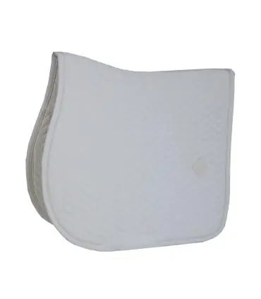 Tapis de selle mixte Fishbone Blanc - Kentucky Must-Have