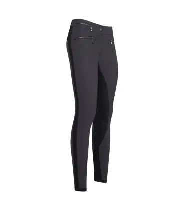 Pantalon d'équitation gris ES Onyx Full Grip pour femme Remise
