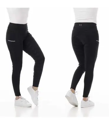 Expédié Aujourd'hui Legging Agadir Riding World full grip pour enfant en noir