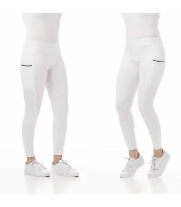 Usine Directe Legging Agadir Riding World full grip pour enfant en blanc