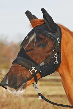 Achat Immédiat Busse Fliegenmaske FLY PROTECTOR - schwarz , Warmblut