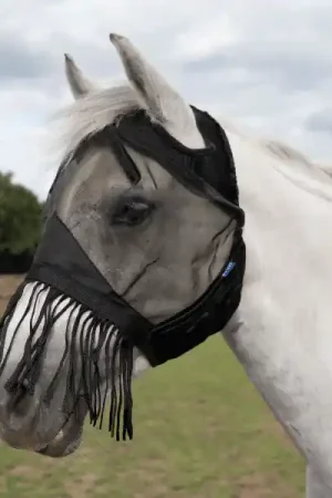 Acheter En Ligne Busse Fliegenmaske FLY COVER FRANSEN GAP - schwarz, Warmblut