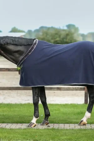 Bucas Show-Line Fleece 600g - Navy/Grey, 130 Satisfait Ou Remboursé