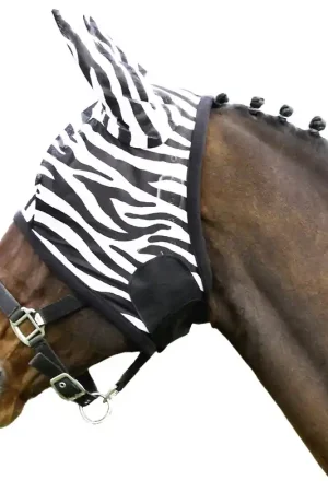 Authentique Euroriding Fliegenmaske Zebra - zebra, XL