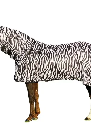 Dernière Chance Euroriding Fliegendecke Zebra Halsteil abnehmbar - zebra, 115