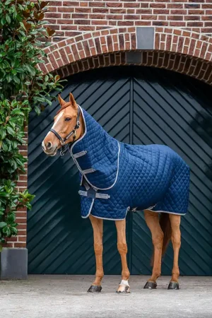 Vente Flash Horseware Amigo Quilted Stable Plus 200g - Navy/Titanium Grey/Silver, 115