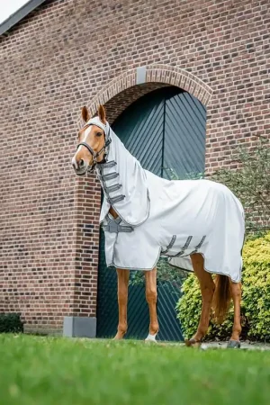 Achat Immédiat Horseware Amigo Ripstop Hoody - Silver/Titanium Grey/Silver, 155
