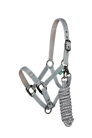 Achat Immédiat Horseware Newmarket Headcollar & Leadrope - Witney Navy, Warmblut