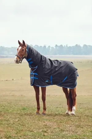 Achat Immédiat Weatherbeeta Comfitec Tyro Turnout Combo Neck 220g - Navy/Charcoal, 155