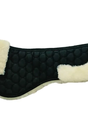 Produit De Marque Euroriding Sattelunterlage australisches Lammfell - natur/schwarz, M