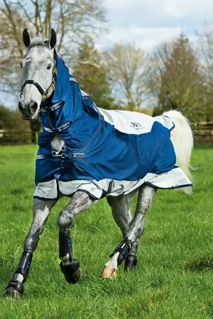 Achat Immédiat Horseware Rambo Summer Series Turnout 0g – Navy/Grey , 165