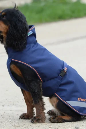 Vente Flash Bucas Therapy Dog Rug - Marine/Orange 0g - Couverture pour chien , 65