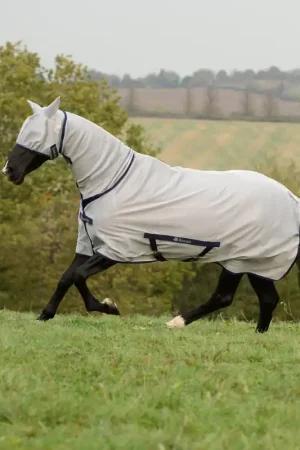 Achat Immédiat Bucas Freedom Fly Sheet Full Neck PONY - Argent , 90
