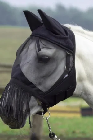Acheter En Ligne Masque anti-mouches FLY COVER FRANSEN de Busse - noir , petit poney , Warmblut