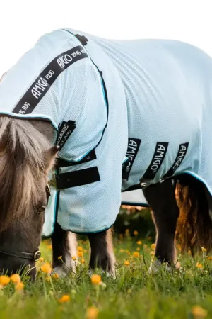 Vente Flash Horseware Amigo Petite Bug Rug - Silver/Titanium Grey/Silver, 60