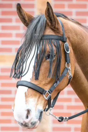 Acheter Direct Tétière anti-mouches Busse VISBY II - grey/smoke green, Warmblut
