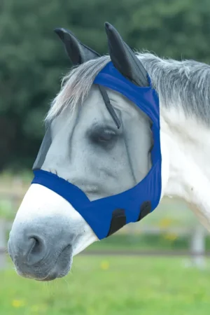 Achetez Aujourd'hui Busse Masque Anti-mouche FLY BUCKLER GAP II - royalblau, Warmblut