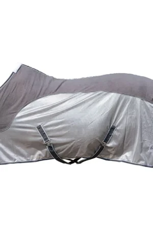 HKM Couverture anti-mouches -Comfort- avec polaire - 	 dunkelrot/schwarz Prix Réduit