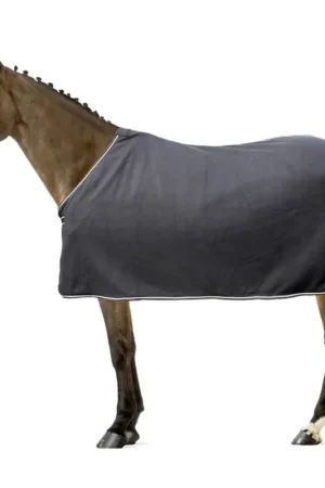 Réduction Euroriding Couverture séchante Fleece Basic - schwarz, 135