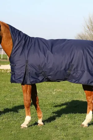 Achat Immédiat Couverture extérieure Euroriding Kodiak High Neck Light 100g - navy, 165