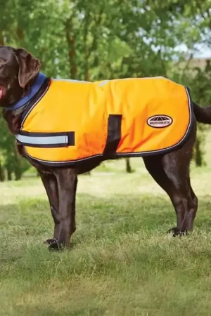 Offre Exclusive Manteau pour chien Weatherbeeta Comfitec Reflective Parka 300D - Orange, 25