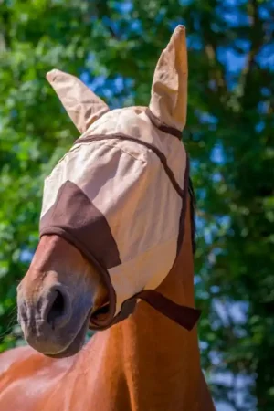 Masque anti-mouches Fly protector Equithème caramel Acheter Direct