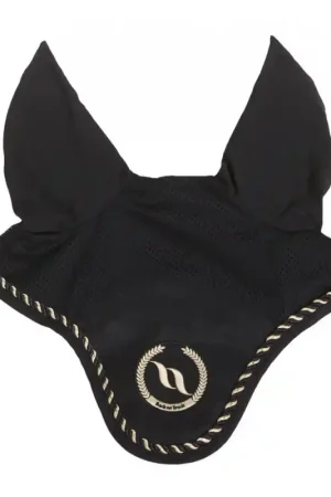 Bonnet chasse-mouches à oreilles cheval Night Collection Back On Track noir Commande En Gros