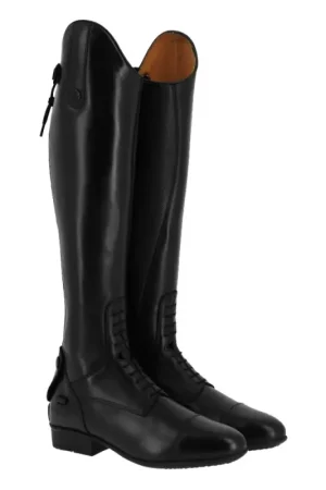 Nouveauté Bottes cuir à lacets Equithème noir