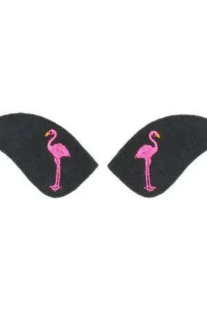 Écussons pour bottes MyPrimera Equithème broderie flamant rose Achetez Aujourd'hui