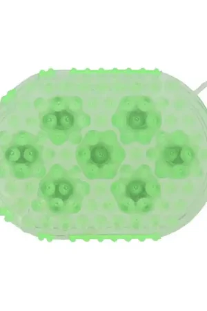 Achat Immédiat Gant double face étrille et massage Hippotonic vert