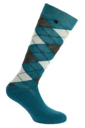 Commander Vite Chaussettes Argyle Equithème saphir/écru