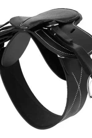 Mini-selle + sangle Pony Academy Equithème noir Usine Directe