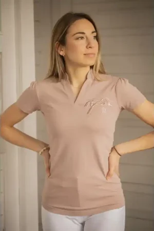 Polo Josie - Beige Rosé Produit De Marque