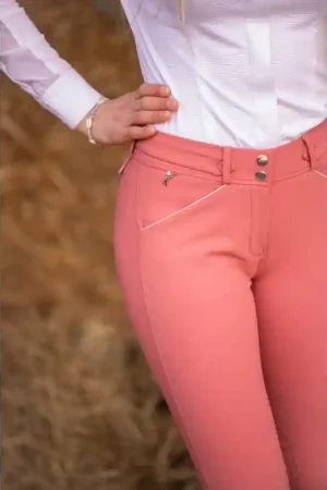 Bon Marché Pantalon d'Équitation New Point Sellier - Vieux Rose