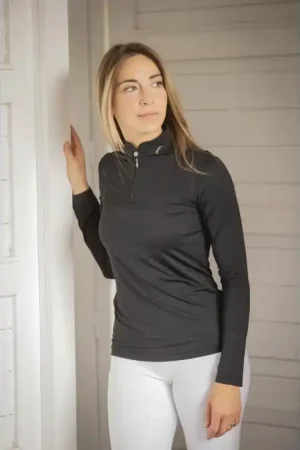 Produit De Marque Polo Manches Longues Techpy - Noir