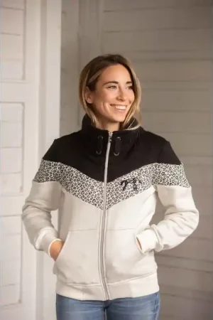 Sweat Leonative - Noir & Beige Réduction