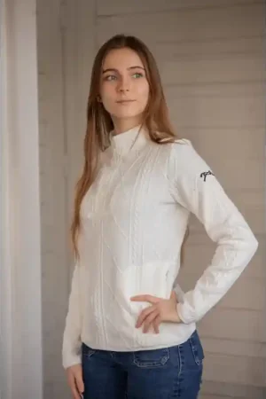 Offre Spéciale Pull Violette - Écru