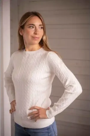Satisfait Ou Remboursé Pull Virginia - Écru