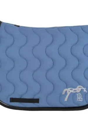 Tapis de selle Classique - Bleu Lagon & Noir Bon Plan