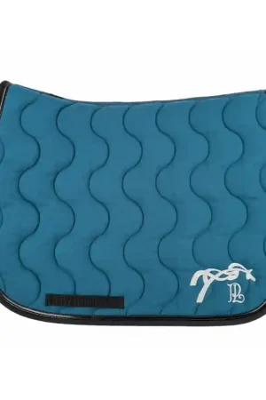 Tapis de selle Classique - Bleu Canard & Noir Prix Réduit