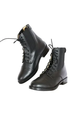 Acheter En Ligne Boots d'équitation cuir à lacets et fermeture éclair DMH