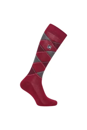 Euro-Star Chaussettes d'équitation à carreaux ESPolygiene Petit Prix