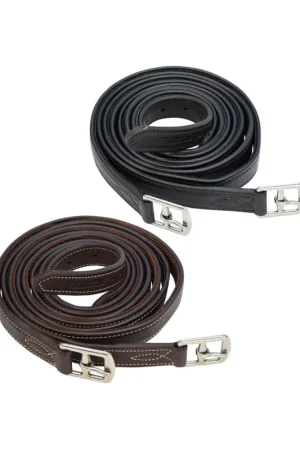 Certifié Etrivières havanes cuir doublées nylon Treadstone Richtan