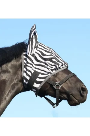 Meilleure Vente Masque anti-mouches Zebra oreilles Shetland à Grand Cheval