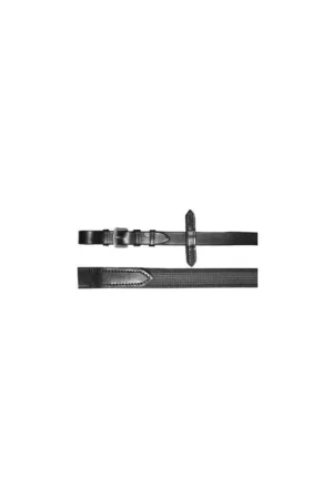 Bon Marché Rênes caoutchouc noire grip attaches à boucles