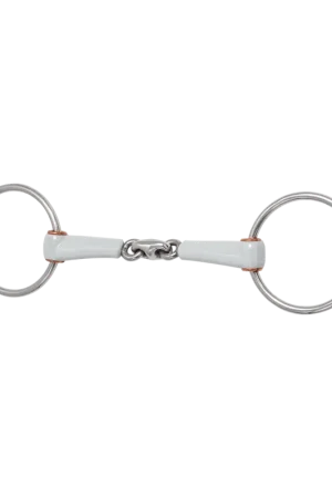 Mors de filet double brisure anneau 7,5cm Beris Remise