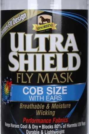 Absorbine Masque Anti-Mouches "Ultrashield Fly Bonnets" Design 2018 oreilles, Cheval Meilleur Choix
