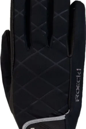 Roeckl Gants d'Équitation Hiver "Julia" - noir, 7 (1 paire) Commande En Gros