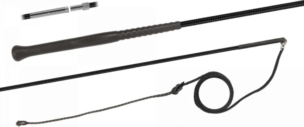 FLECK Chambrière ERGO Divisible 180 cm, Noir Dernière Chance